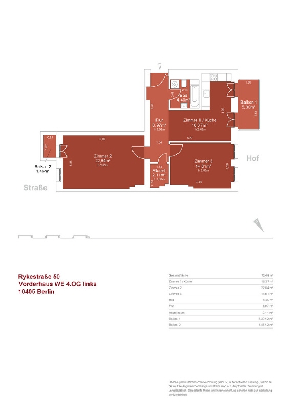 Rykestraße 50, VH 4OG links-Flowfact