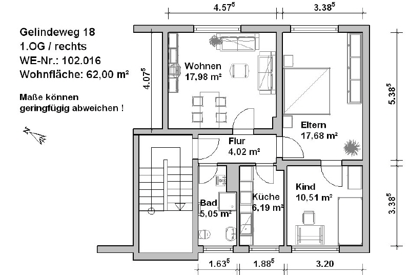 Sanierte 3-Zimmer-Wohnung in ruhiger Lage! - Photo 3